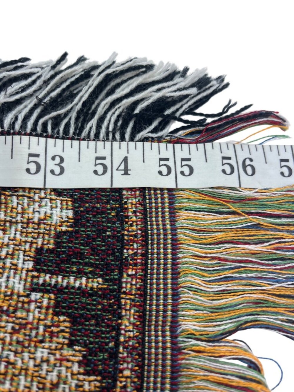 Wild Horses Woven Throw Blanket By C. Cummings 55" x 47" With Multicolor Fringe - Picture 3 of 8